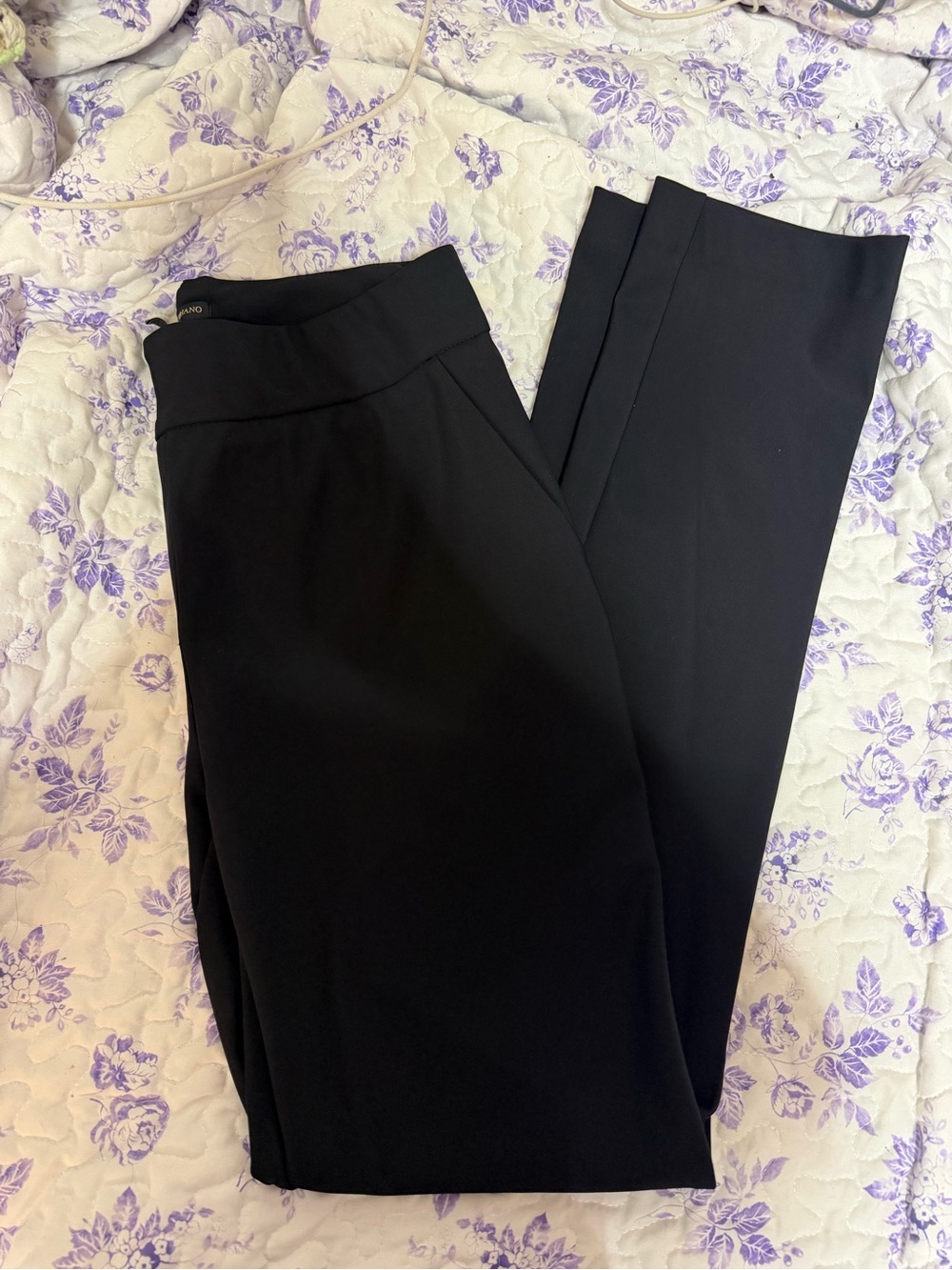 Christian Siriano Black Straight-Leg Women's Pants